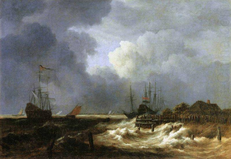 Jacob Isaacksz. van Ruisdael The Breakwater china oil painting image